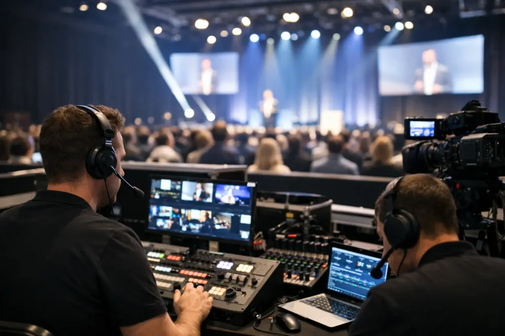 Operación audiovisual para convenciones