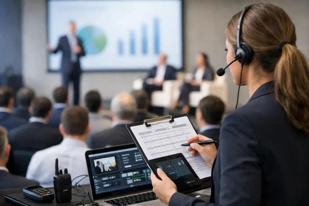 Producción de congresos empresariales sin fallos