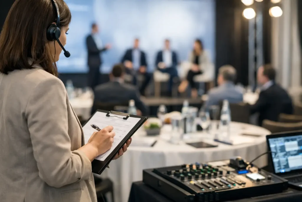 Producción de eventos empresariales sin fallos